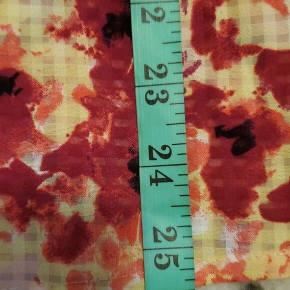 Coral bay multi color abstract long sleeve blouse - Picture 9 of 9